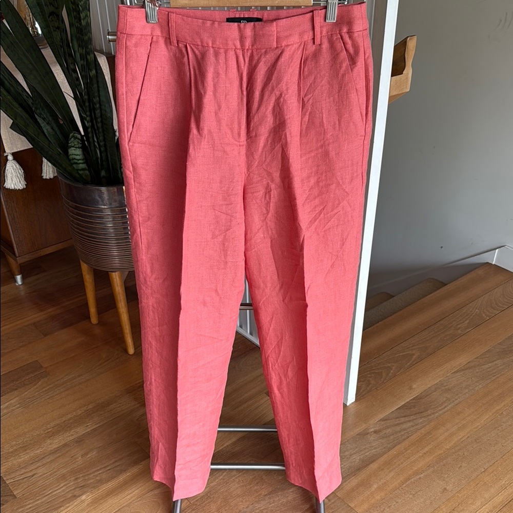 Banana Republic Pink Linen Chinos